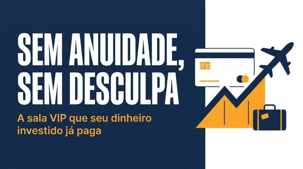 Cartão Azul Infinite com ilustração de avião em voo e etiqueta de bagagem, capa sobre acúmulo de milhas Azul Fidelidade